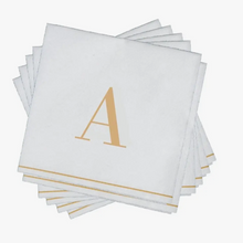 Load image into Gallery viewer, Gold Monogram Napkin