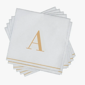 Gold Monogram Napkin