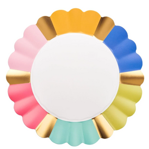 Colorful Scalloped Dinner Plate