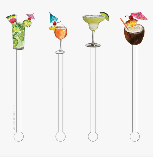 Cocktail Acrylic Stir Sticks