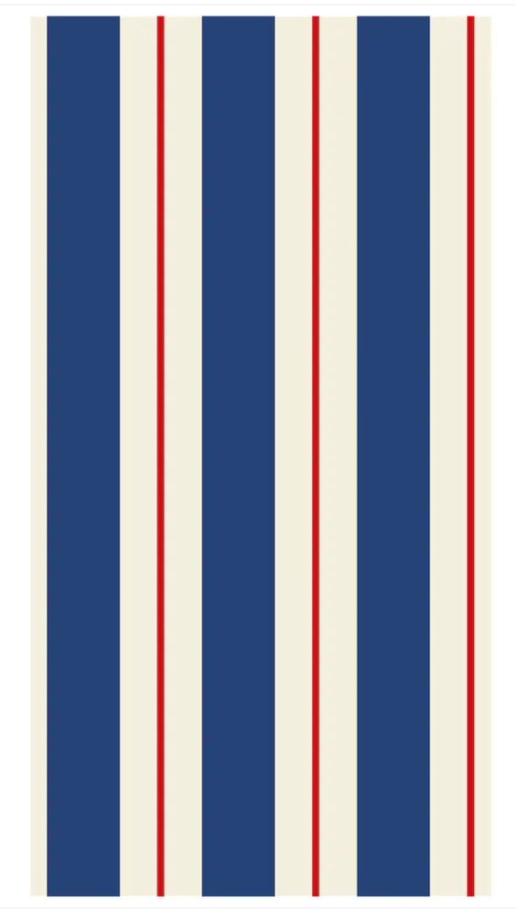 Navy & Red Guest Napkin
