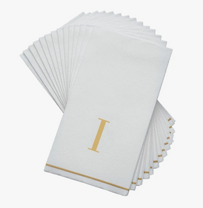 Gold White Guest Towel