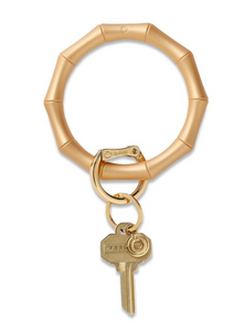 Silicone Key Ring-Gold Bamboo