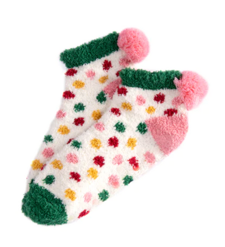 Dot Fuzzy Socks