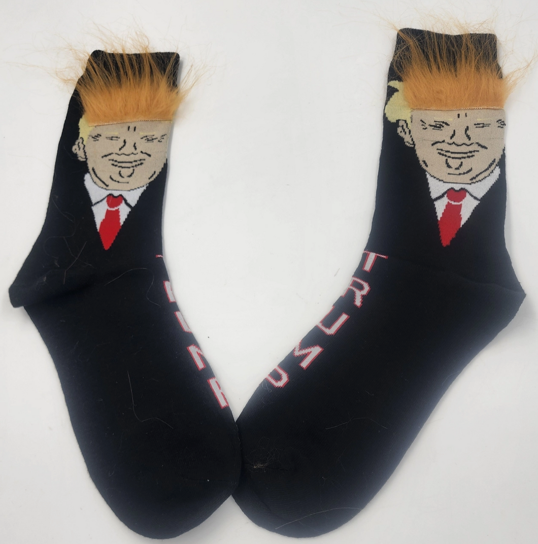 Trump Socks w/Hair