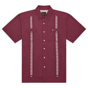 Guayabera Libre/Solid Maroon