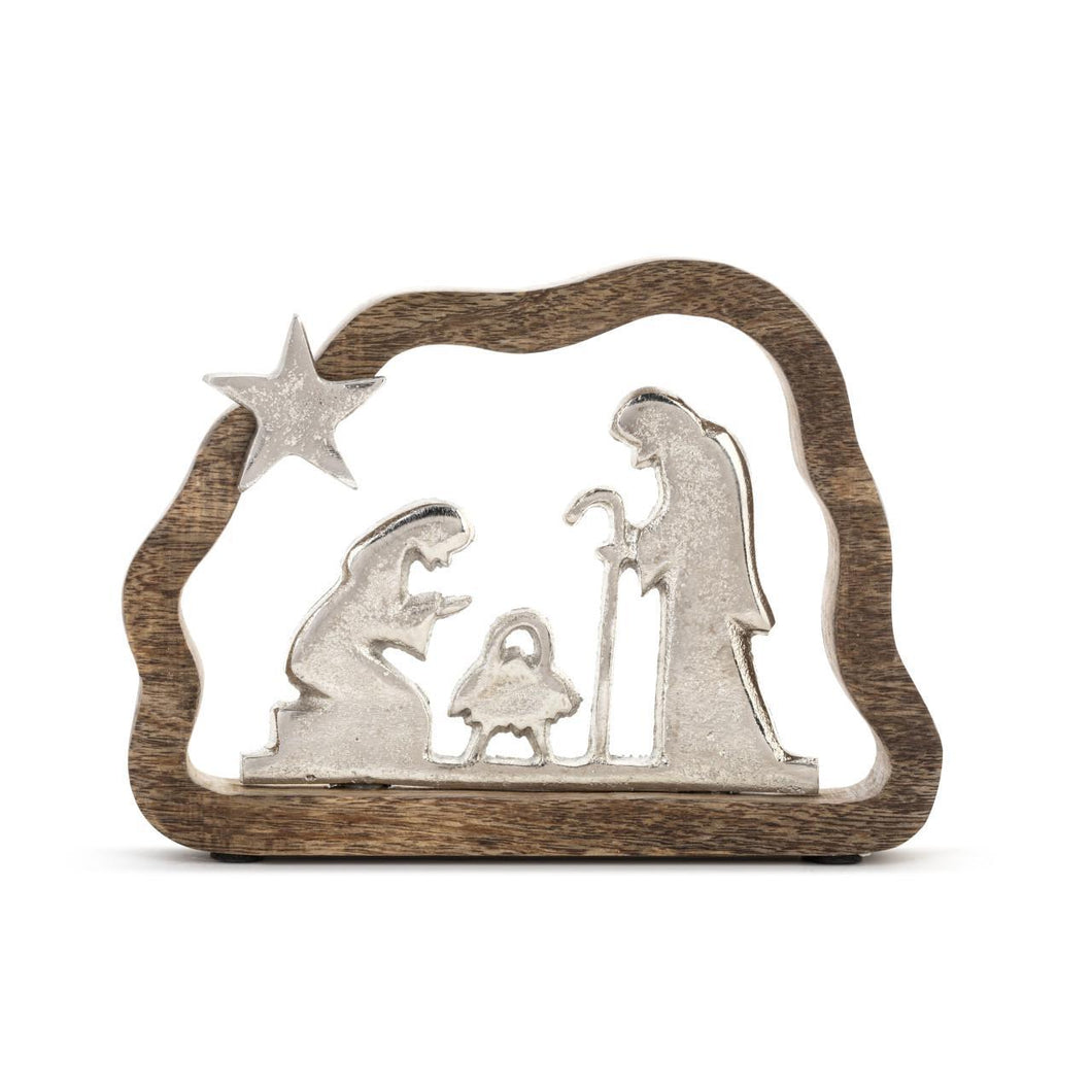 Wood Framed Holy Family