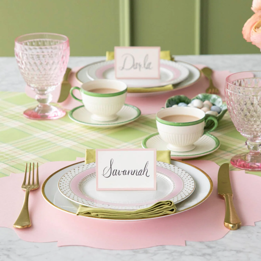 Pink Frame Place Card
