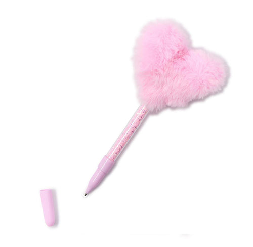 Warm Fuzzies Fur Heart Pen