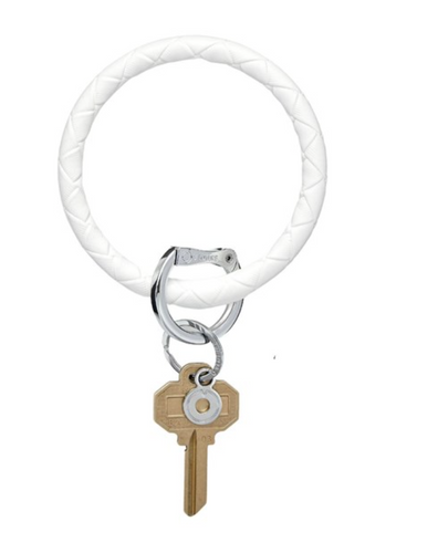 Leather O Key Ring-Marshmello