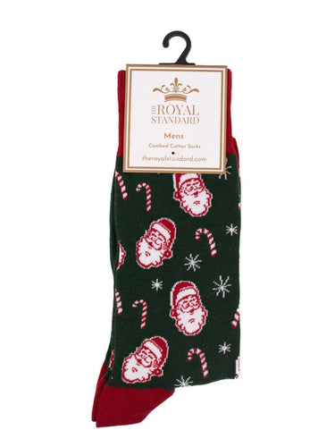 Candy Cane Christmas Socks