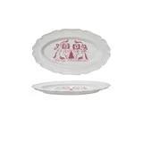 Staffordshire Dog Scalloped Platter