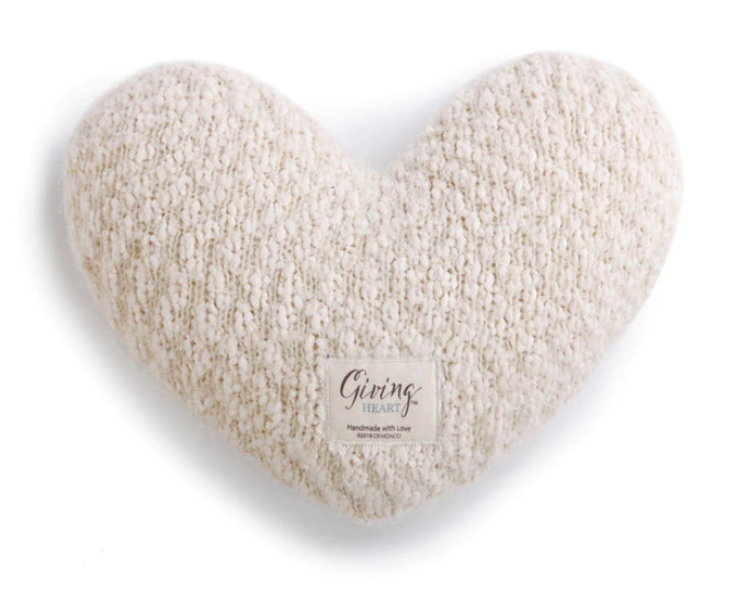 Giving Heart Pillow/Cream