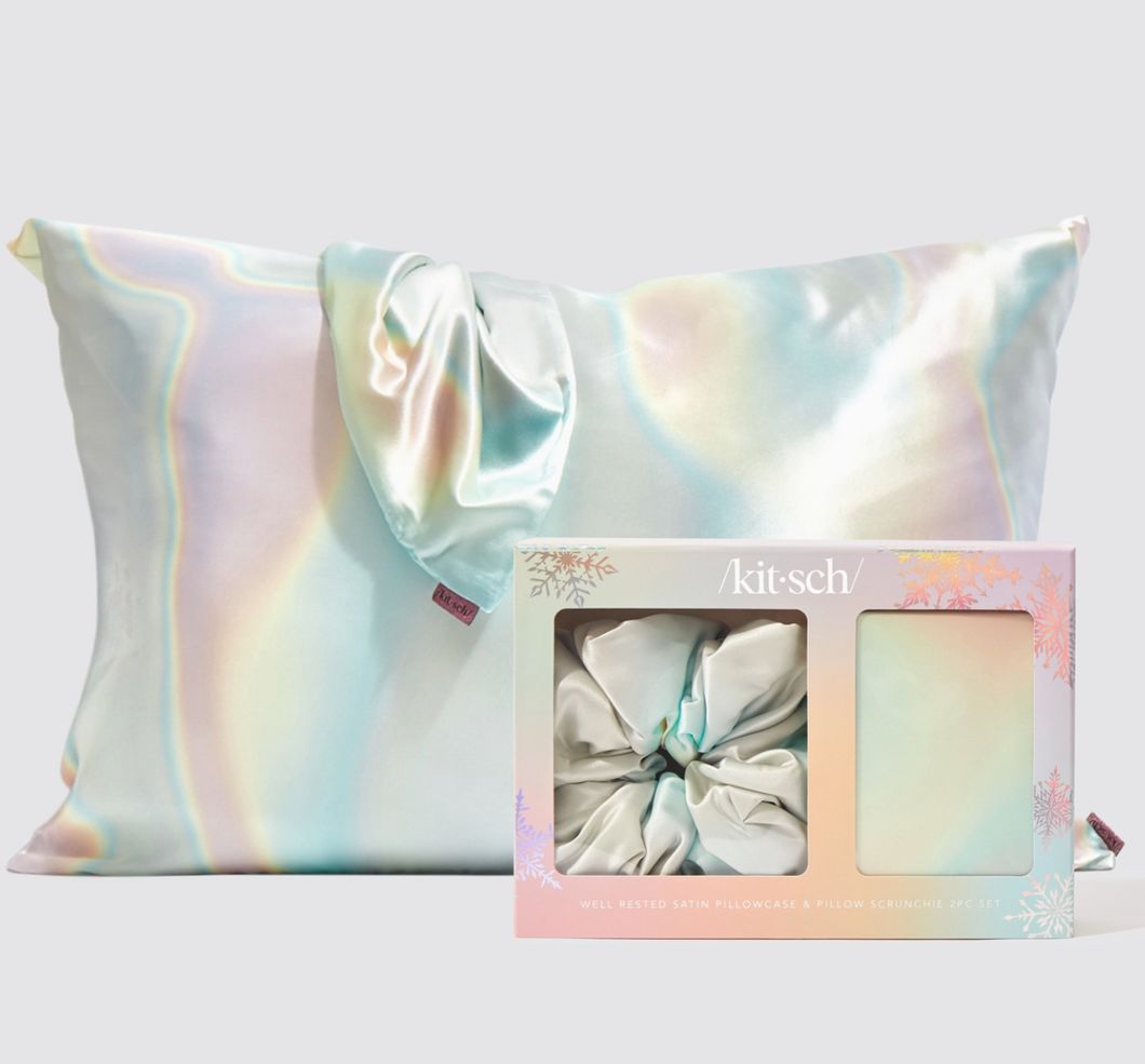 Satin Pillowcase & Scrunchie Set/Aura