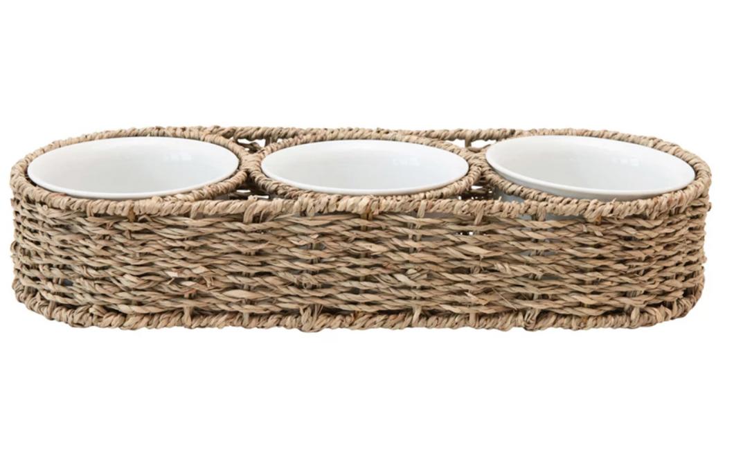 Seagrass Chip & Dip Tray