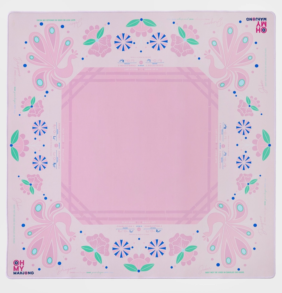 Birdie Pink Mahjong Mat