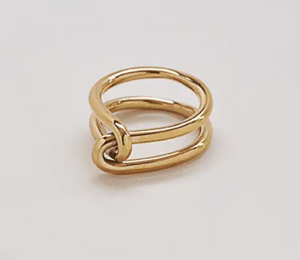 Gold Double Knot Ring/Size 7