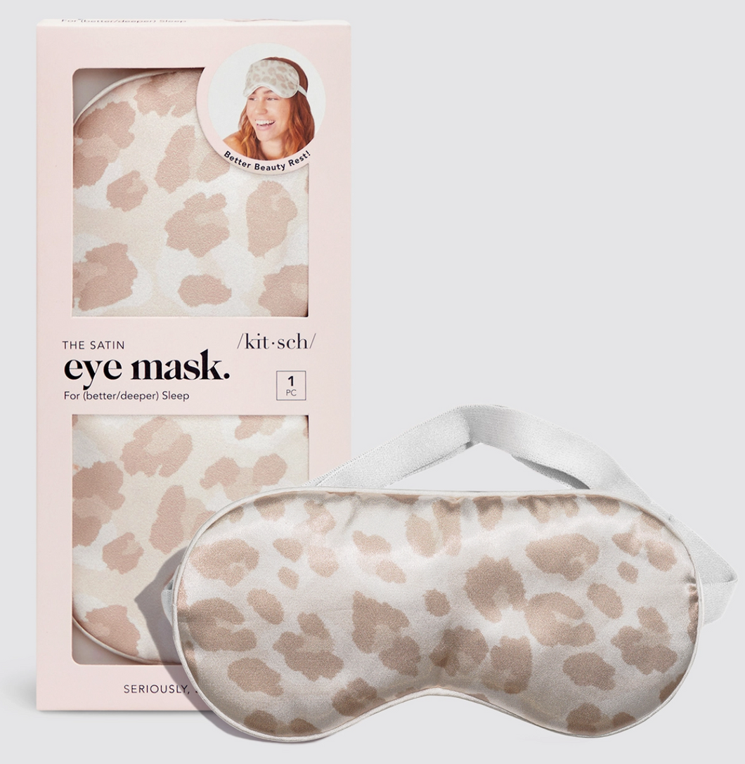 Satin Sleep Mask/Leopard