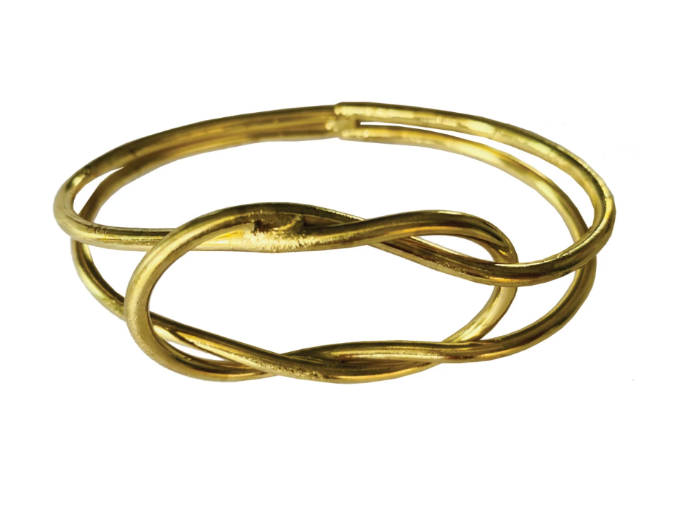 Gold Knot Napkin Ring S/4