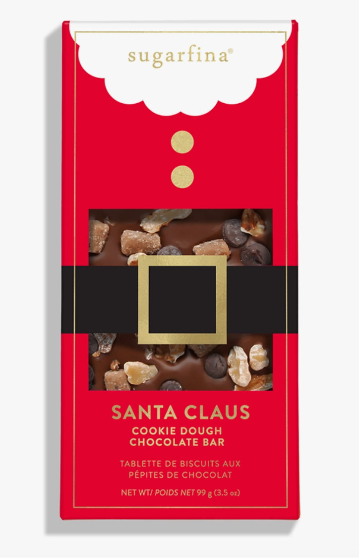 Santa Claus Cookie Dough Chocolate Bar