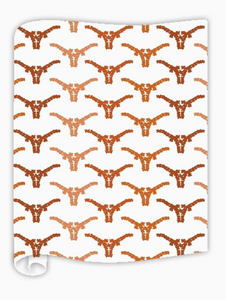 Burnt Orange Longhorns Table Runner