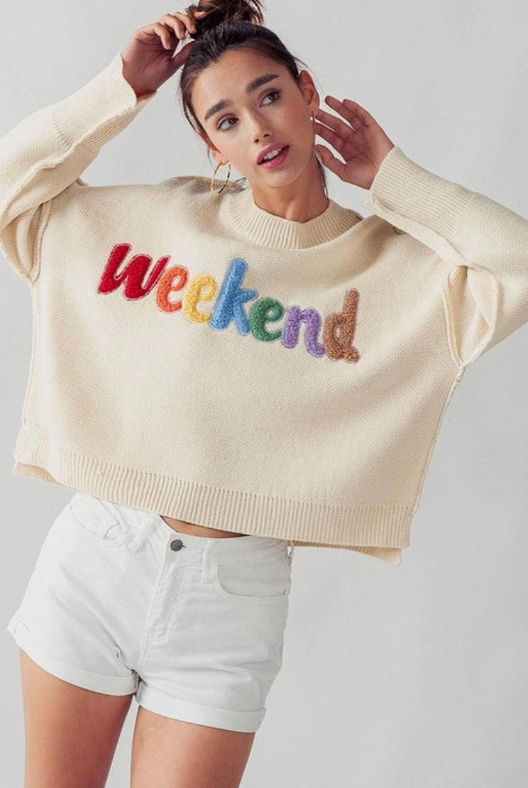 Weekend Sweater/Cream