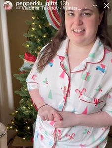 Missy Christmas PJ Shorts Set