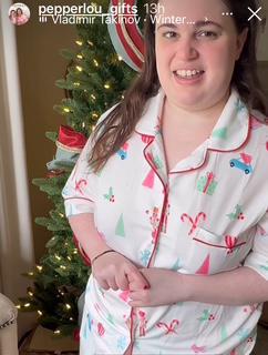 Missy Christmas PJ Shorts Set