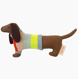 Sausage Dog Baby Rattle