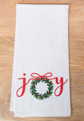 Joy Wreath Hand Towel