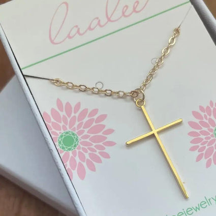LAA-Gold Cross Necklace