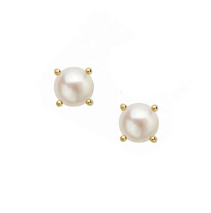 Mini Stud Pearl Earring/Gold