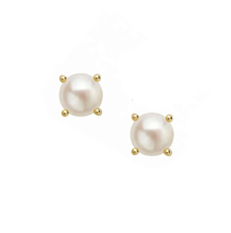 Mini Stud Pearl Earring/Gold