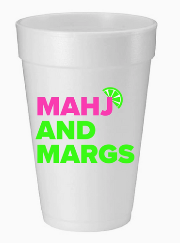 Mahj & Margs Foam Cups