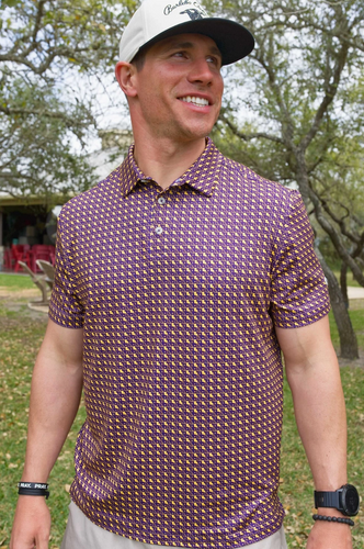 Louisiana Purple Performance Polo