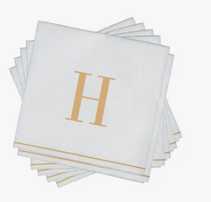 Gold Monogram Napkin