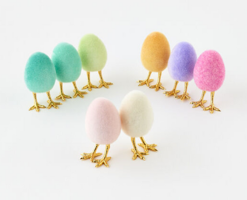 Flocked Egg w/Feet