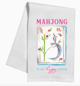 Mahjong Is My Happy Tea Towel