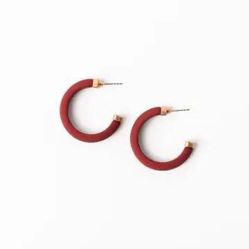 Amanda Crimson Medium Earrings