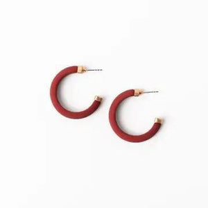 Amanda Crimson Medium Earrings