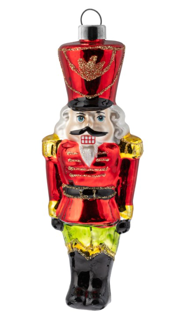 Nutcracker Glass Ornament