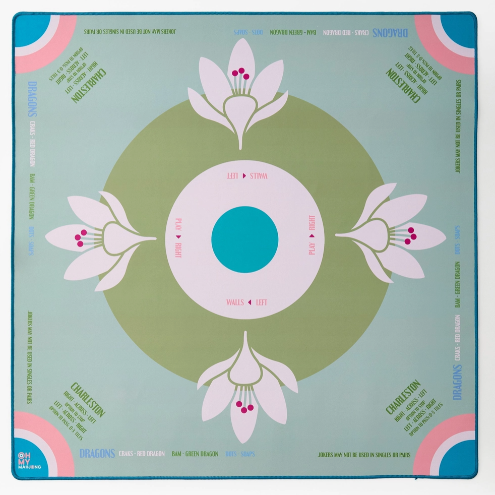 Sage Lotus Mahjong Mat