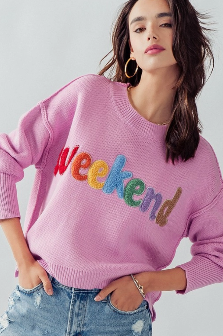 Weekend Sweater/Lavender