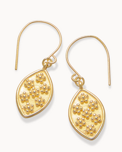 Petite Primrose Drop Earrings Gold