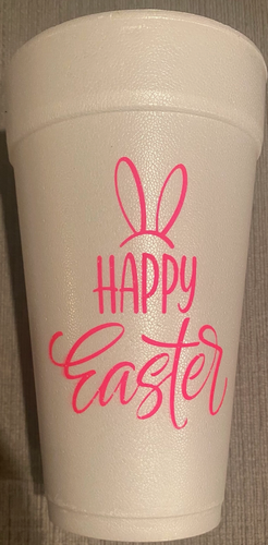 Happy Easter Pink Cups