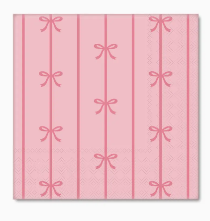 Petal Pink Bow Napkins