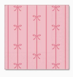 Petal Pink Bow Napkins