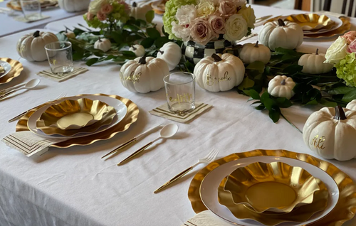 Wavy Charger Plate Satin Gold/8 pk
