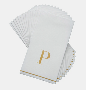 Gold White Guest Towel