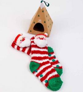 Kid's Jolly Santa Socks S/M